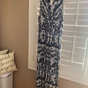Grey blue maxi